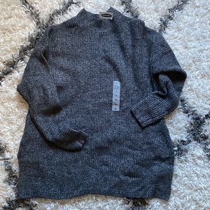 Blue grey over sized sweater